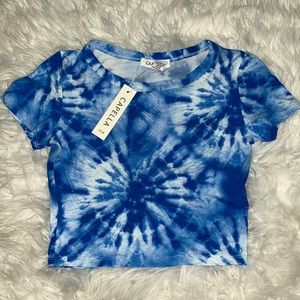 Sky blue Crop Top biker set